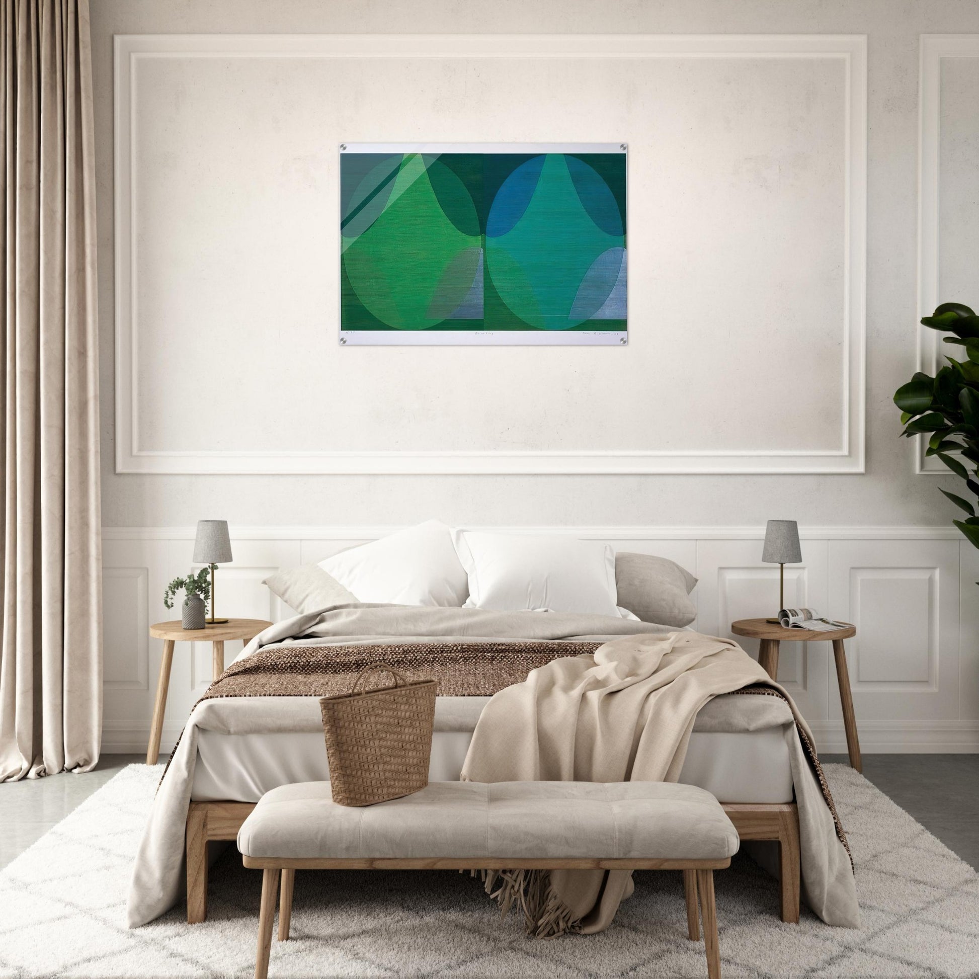 Bowling - Sam Gilliam Acrylic Print - 70x100 cm / 28x40″ inches | Sam Gilliam Wall Art | Sam Gilliam Prints