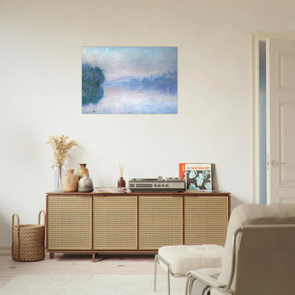 The Siene near Vernon - claude monet Brushed Aluminum Print - 70x100 cm / 28x40 inches | claude monet Aluminum Print | claude monet Prints