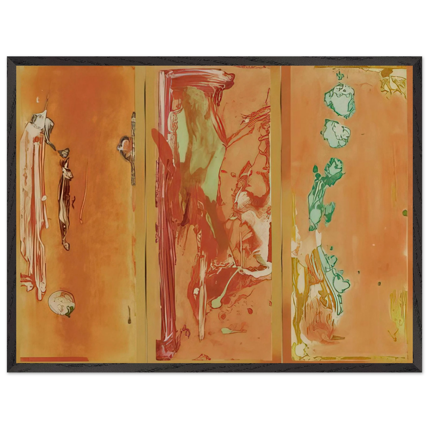 Helen Frankenthaler - Gateway - 1988 Wall art - 40x50 cm / 16x20 inches - Premium Wooden Framed Poster With Fine Art Paper - Wood frame