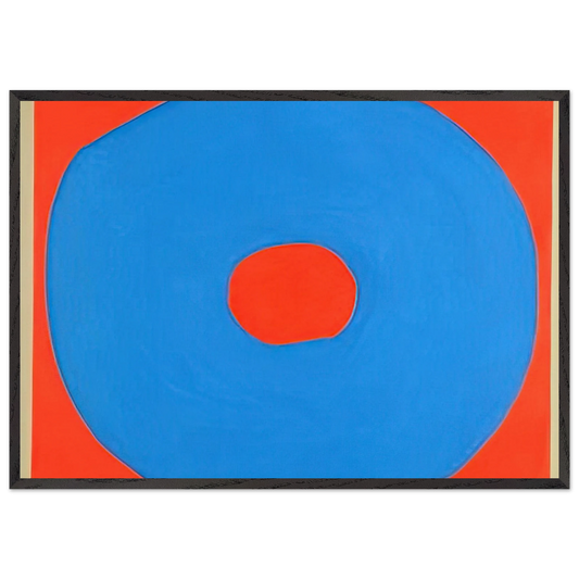 Circle - 1971 - Jiro Yoshihara Framed Art Print – Black Wooden Frame - Default Title - -Framed Art Print