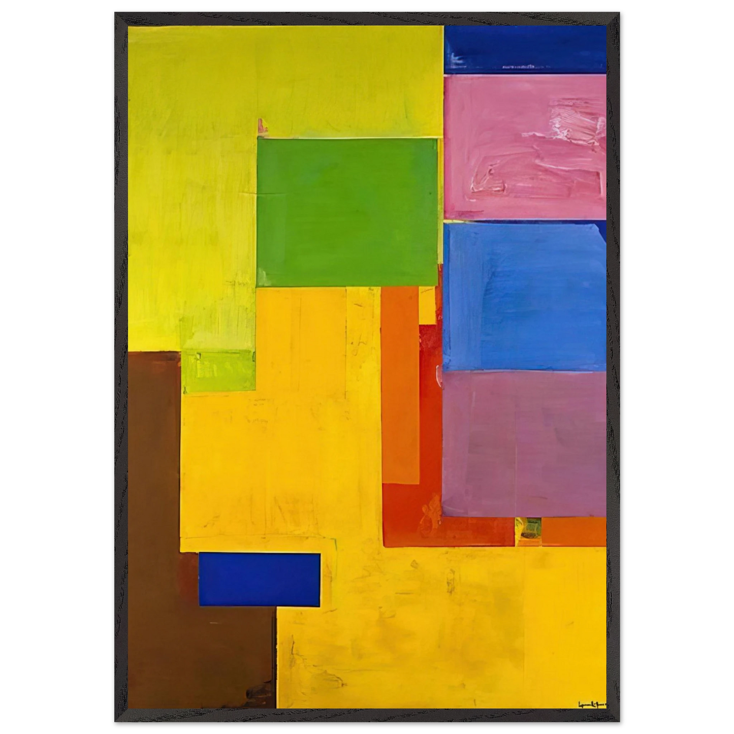 Veluti in Speculum - Hans Hofmann Framed Art Print – Black Wooden Frame - Default Title - -Framed Art Print