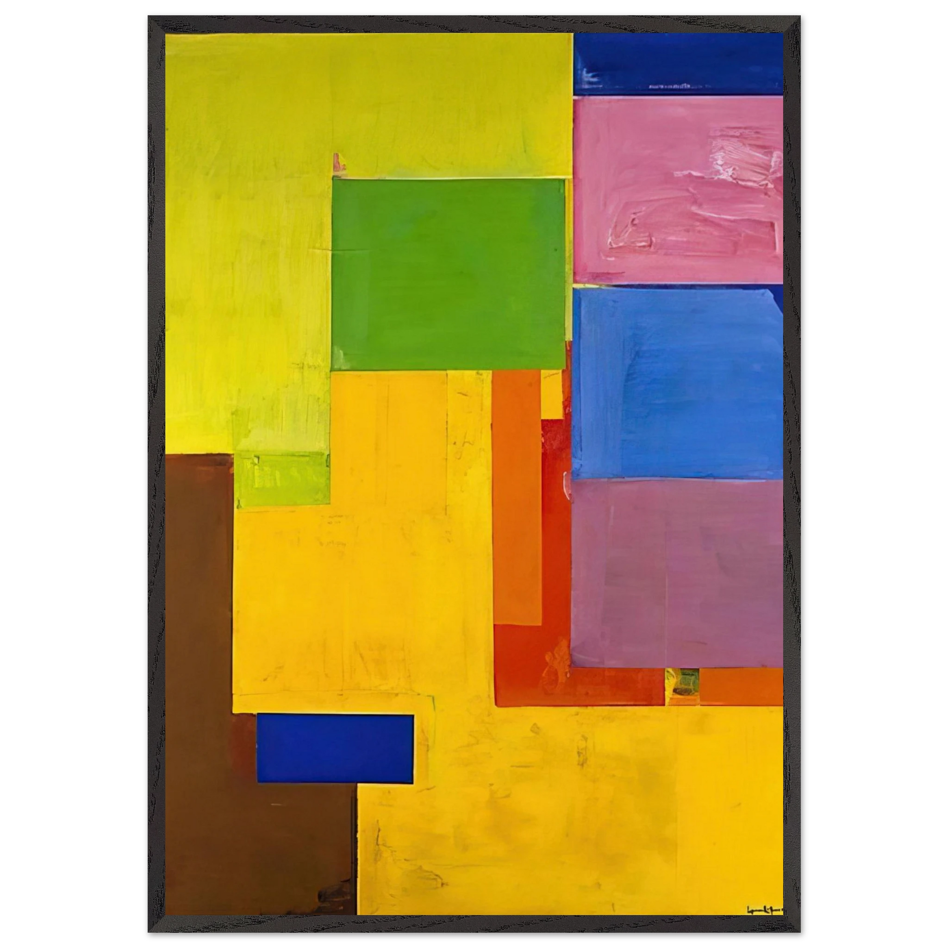 Veluti in Speculum - Hans Hofmann Framed Art Print – Black Wooden Frame - Default Title - -Framed Art Print