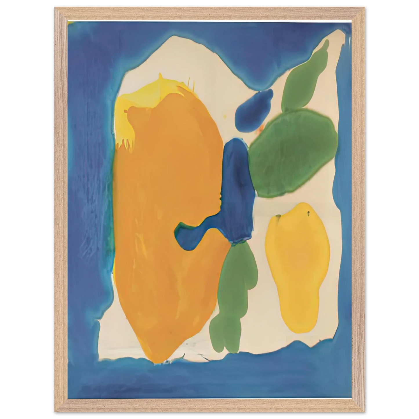 Helen Frankenthaler - Provincetown Window, 1963-64- Wall Art - 21x29.7 cm / 8x12" - Premium Wooden Framed Poster With Fine Art Paper - Black frame