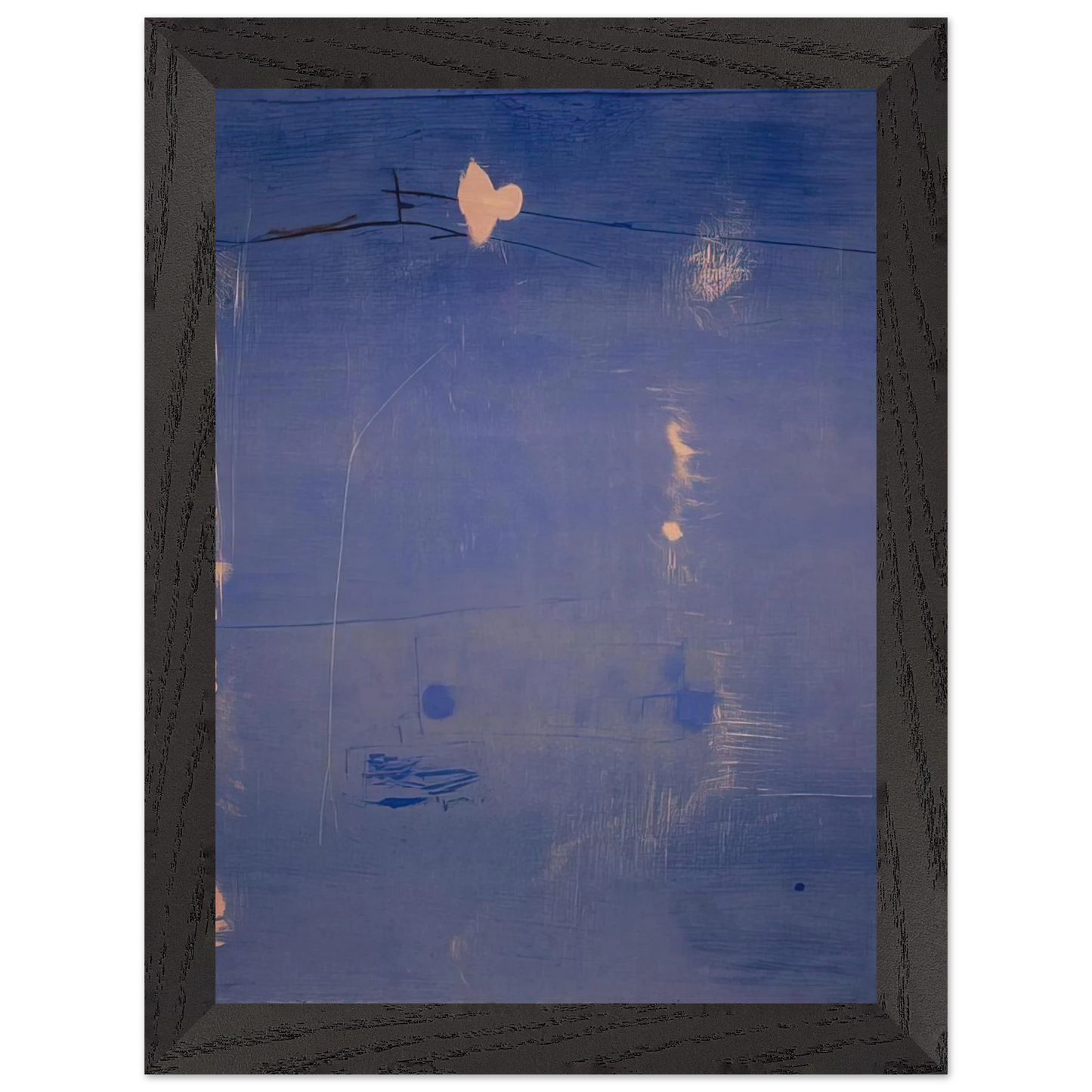 Helen Frankenthaler - Cameo - 1980 Wall art - 60x80 cm / 24x32 inches - Premium Wooden Framed Poster With Fine Art Paper - Wood frame