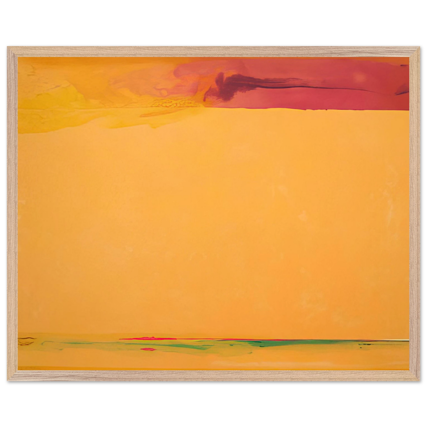 Helen Frankenthaler - Southern Exposure - 2005 Wall art - 40x50 cm / 16x20 inches - Premium Wooden Framed Poster With Fine Art Paper - Black frame
