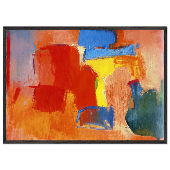 UNTITLED 1959 N2 - Esteban Vicente 70x100 cm / 28x40 inches Framed Art Print – Black Wooden Frame
