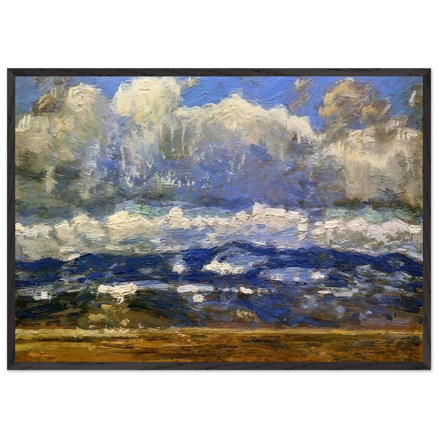 Over the Great Divide - Childe Hassam Framed Art Print – Black Wooden Frame - Default Title - -Framed Art Print