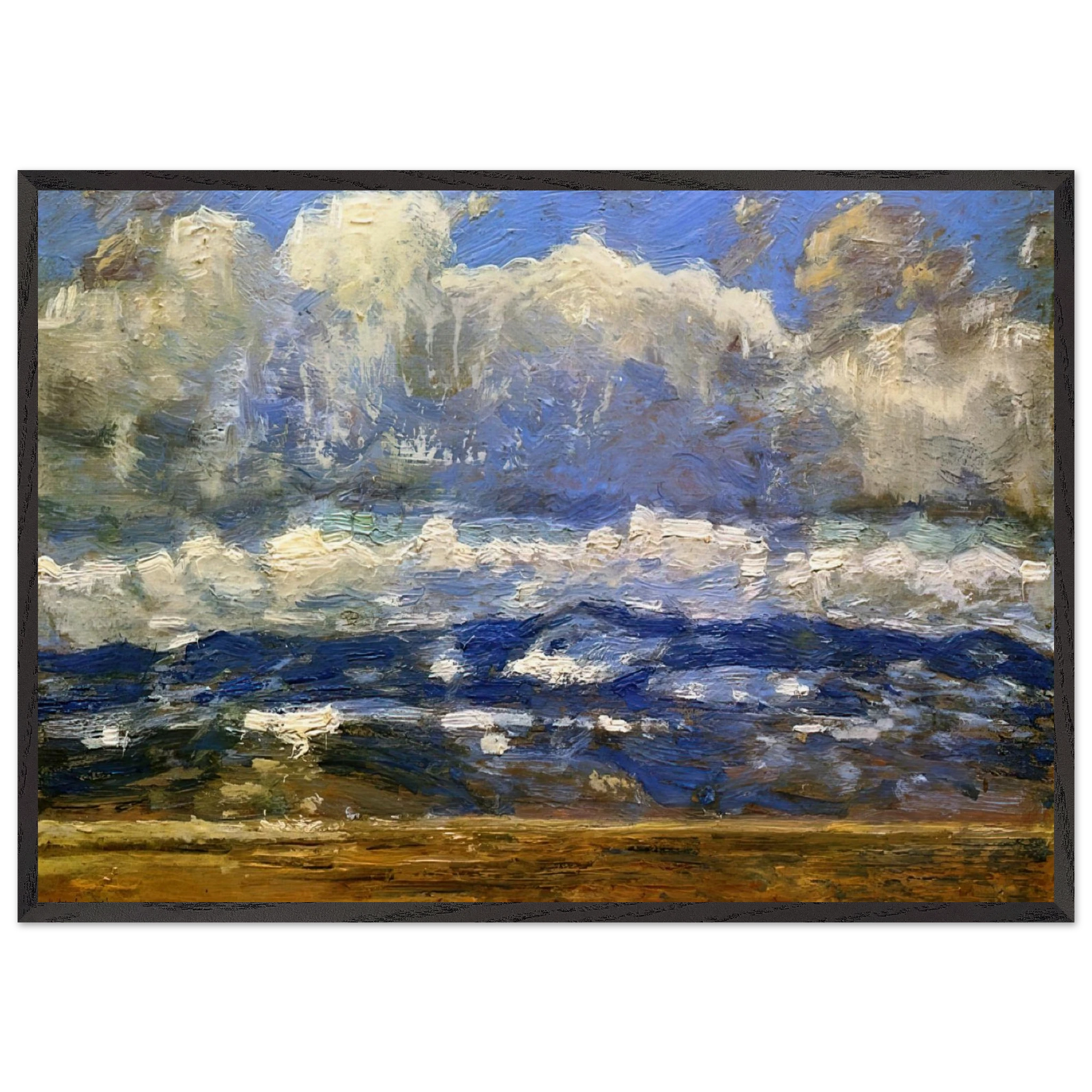 Over the Great Divide - Childe Hassam Framed Art Print – Black Wooden Frame - Default Title - -Framed Art Print