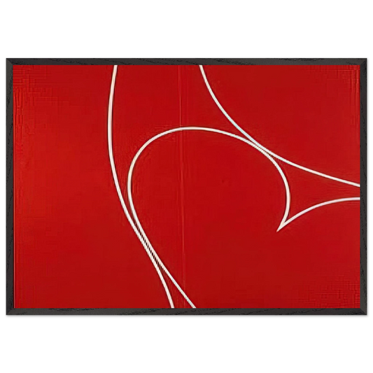 Untitled - 1966 N10 - Lorser Feitelson Framed Art Print – Black Wooden Frame - Default Title - -Framed Art Print