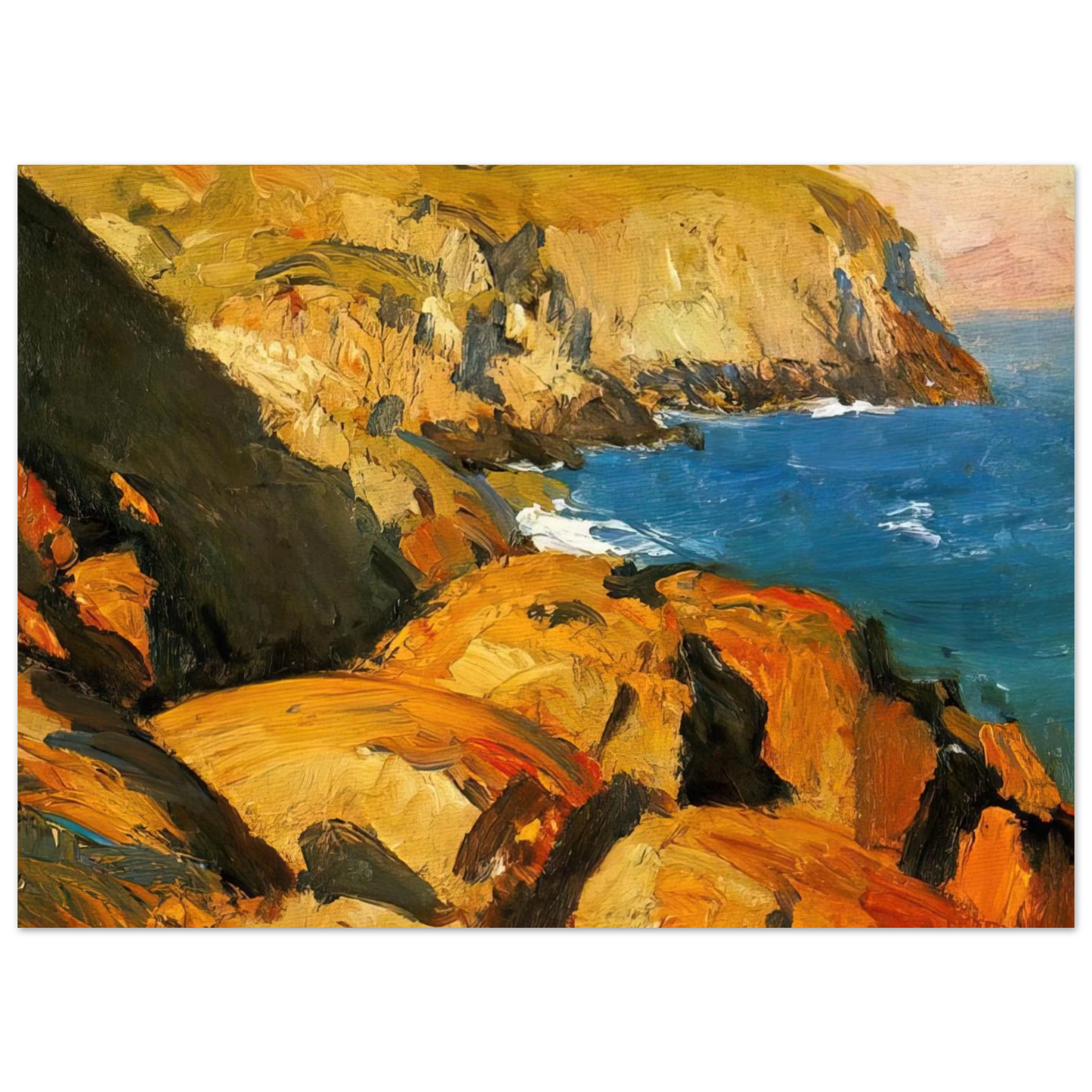 Edward Hopper - Blackhead, Monhegan Fine Art Poster - 40x60 cm / 16x24 inches