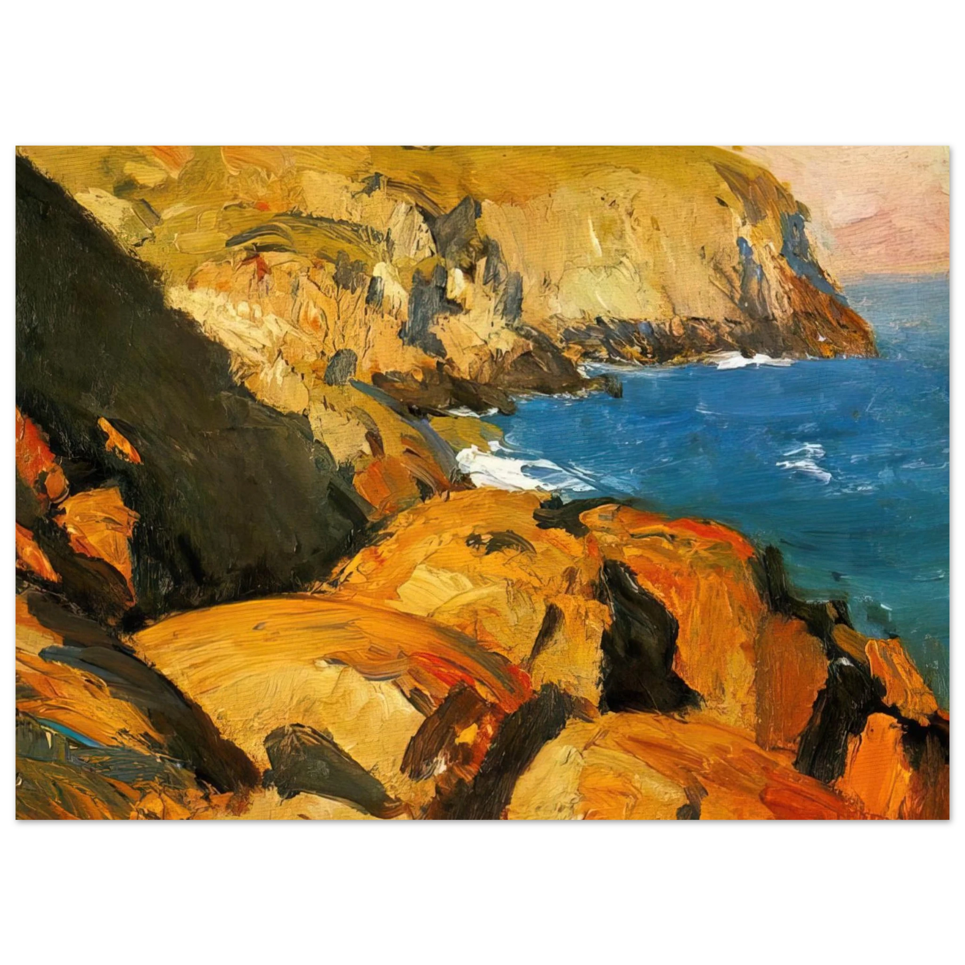 Edward Hopper - Blackhead, Monhegan Fine Art Poster - 40x60 cm / 16x24 inches