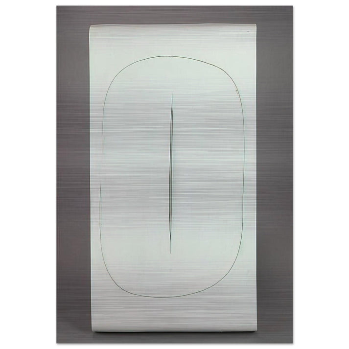 Concept Spatiale - 1968 - Lucio Fontana Brushed Aluminum Print - 70x100 cm / 28x40 inches | Lucio Fontana Aluminum Print | Lucio Fontana Prints