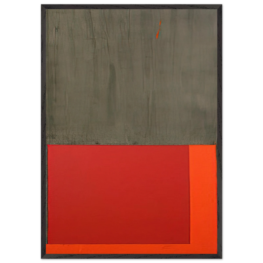 4568 - 1968 - John Hoyland Framed Art Print – Black Wooden Frame - Default Title - -Framed Art Print