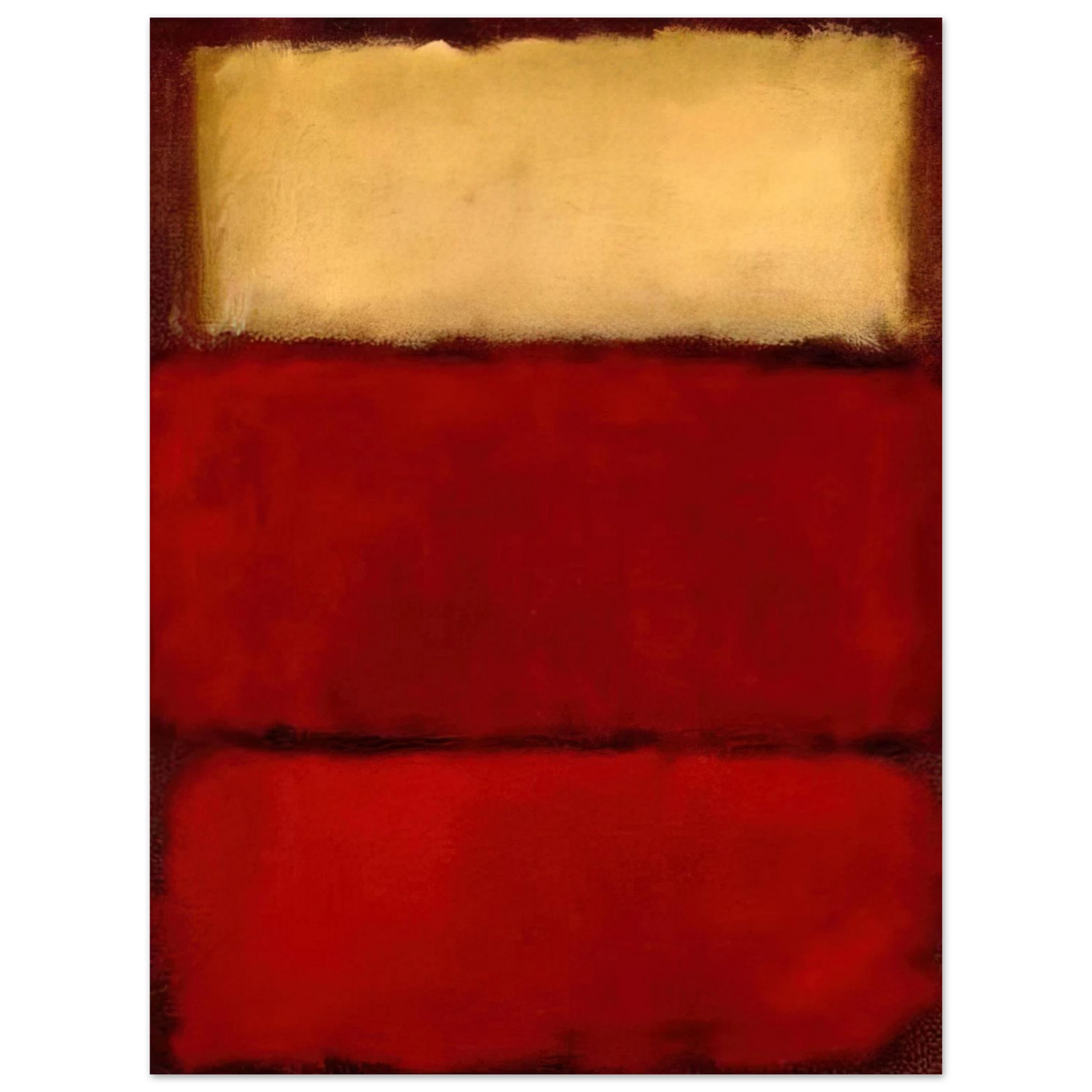 Mark Rothko - Red - 1964 Wall Art - 30x40 cm / 12x16 inches - Premium Wooden Framed Poster With Fine Art Paper - Wood frame