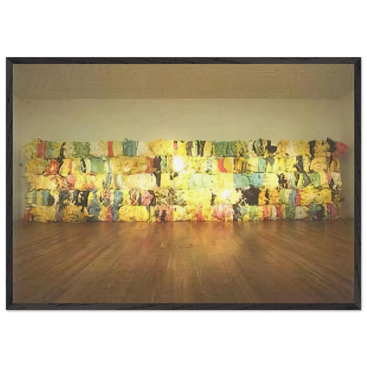 Cortina de Espuma - 2001 - Joao Vieira Framed Art Print – Black Wooden Frame - Default Title - -Framed Art Print