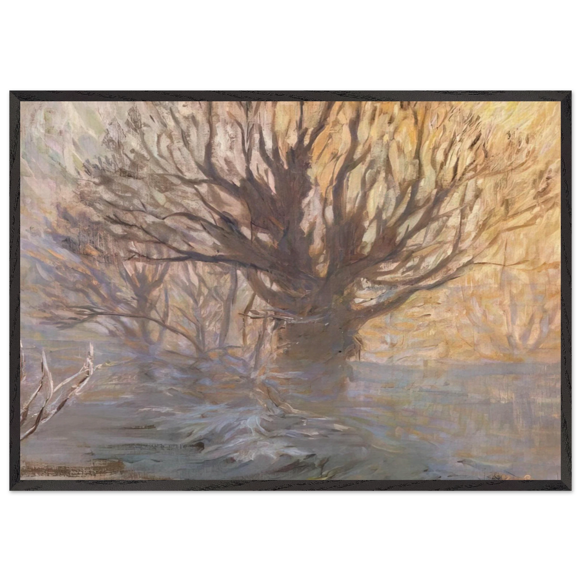The Tree N2 - Frantisek Kupka Framed Art Print – Black Wooden Frame - Default Title - -Framed Art Print