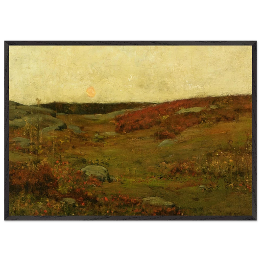 Sunrise Autumn - Childe Hassam Framed Art Print – Black Wooden Frame - Default Title - -Framed Art Print