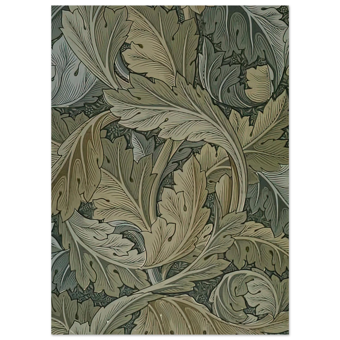 William Morris - ACANTHUS WALLPAPER 1875 Fine Art Poster - 40x60 cm / 16x24 inches