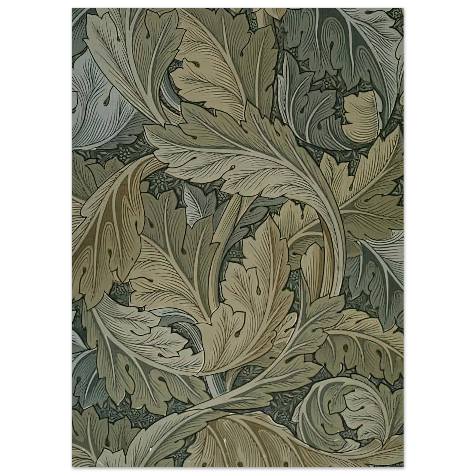 William Morris - ACANTHUS WALLPAPER 1875 Fine Art Poster - 40x60 cm / 16x24 inches