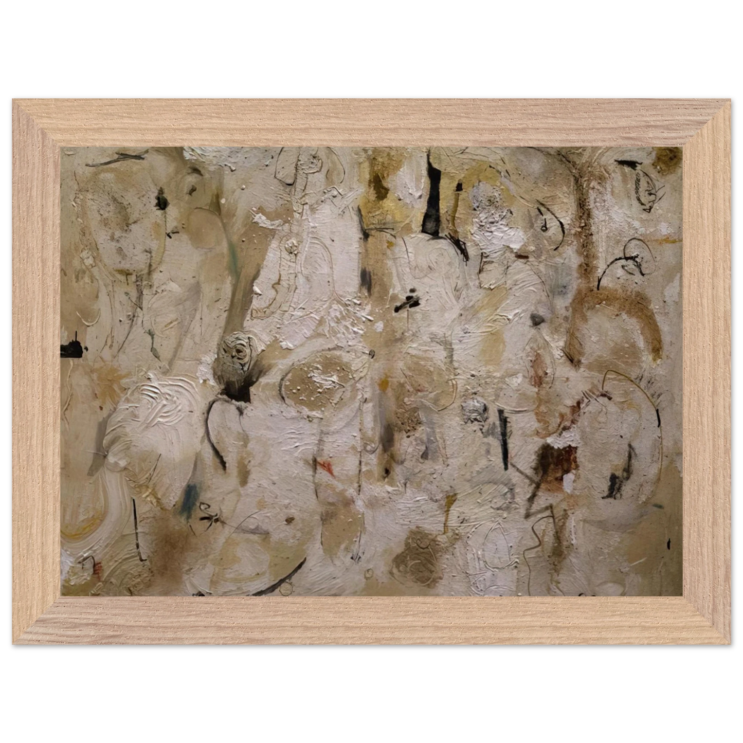Helen Frankenthaler - Painted on 21st Street - 1951 Wall art - 15x20 cm / 6x8 inches - Premium Wooden Framed Poster With Fine Art Paper - Wood frame