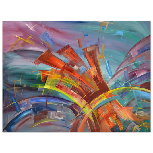 Konrad Zuse - Explosion and Dynamics Fine Art Poster - Default Title