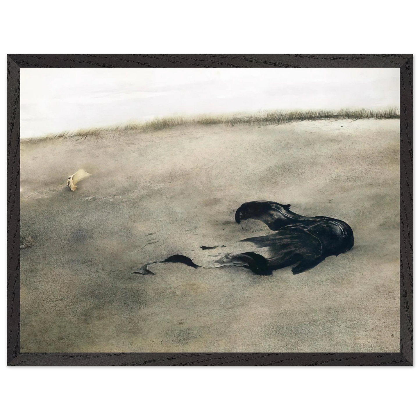 Andrew Wyeth - NOT DETECTED 37 Wall Art - 60x80 cm / 24x32 inches - Premium Wooden Framed Poster With Fine Art Paper - Wood frame