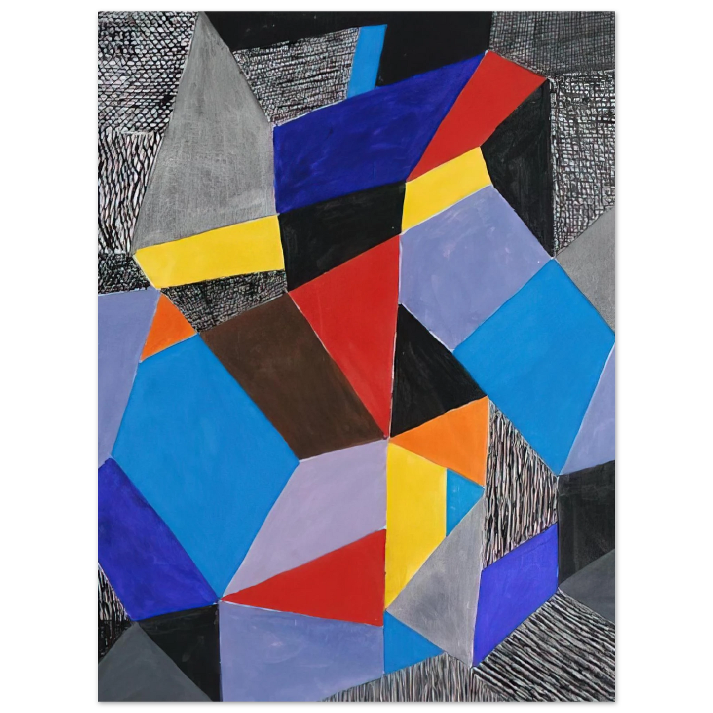 Johannes Itten - Farbformen und Struktuten - 1953 Fine Art Poster - Default Title