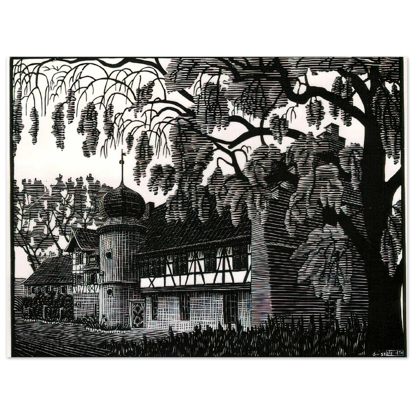 MC Escher - ESCHER (12) Wall Art - 21x29.7 cm / 8x12" - Fine Art Poster - -