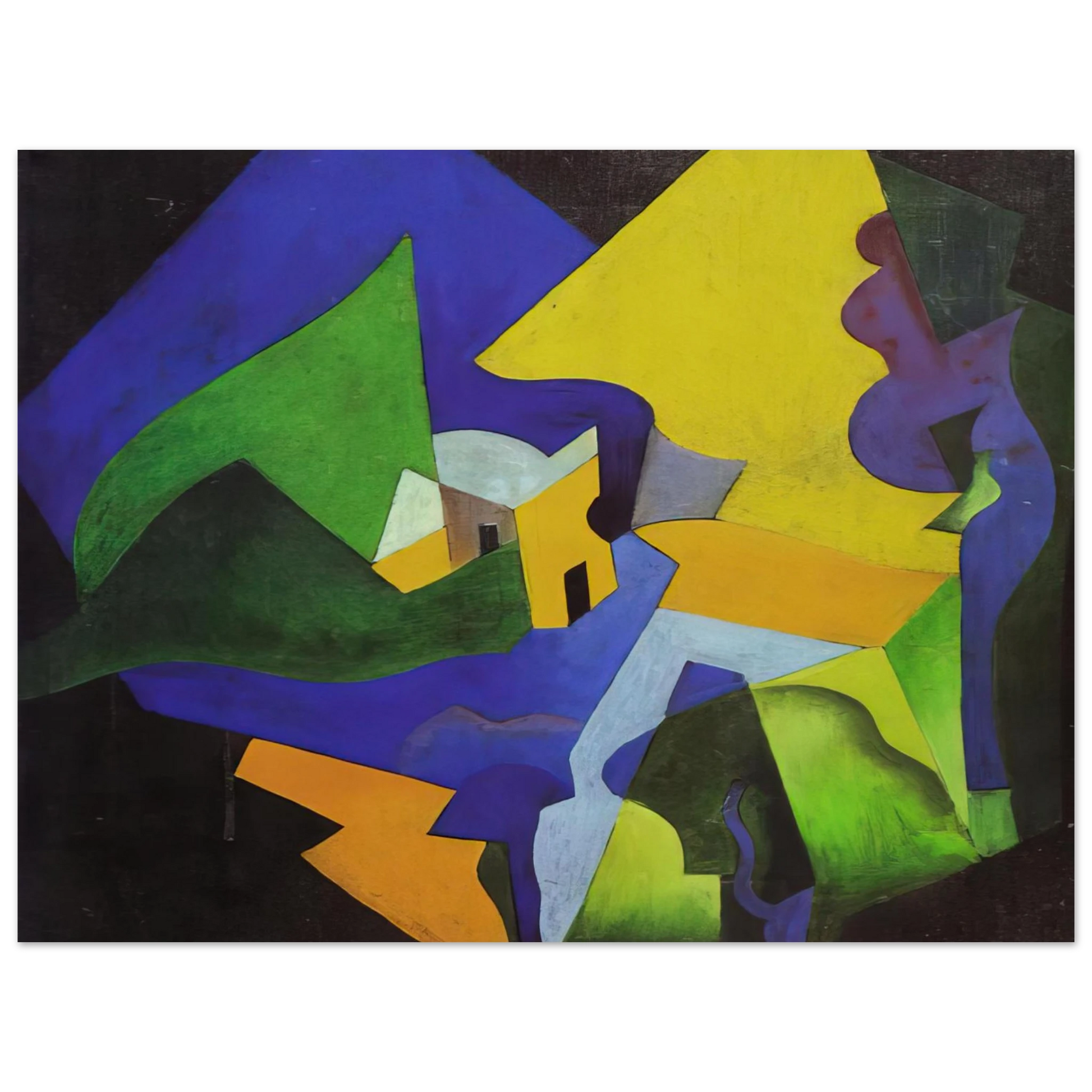 Enrico Prampolini - COSTRUZIONE SPAZIALE PAESAGGIO 1919 Fine Art Poster - Default Title