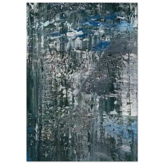 ICE 4 - Gerhard Richter Brushed Aluminum Print - 70x100 cm / 28x40 inches | Gerhard Richter Aluminum Print | Gerhard Richter Prints