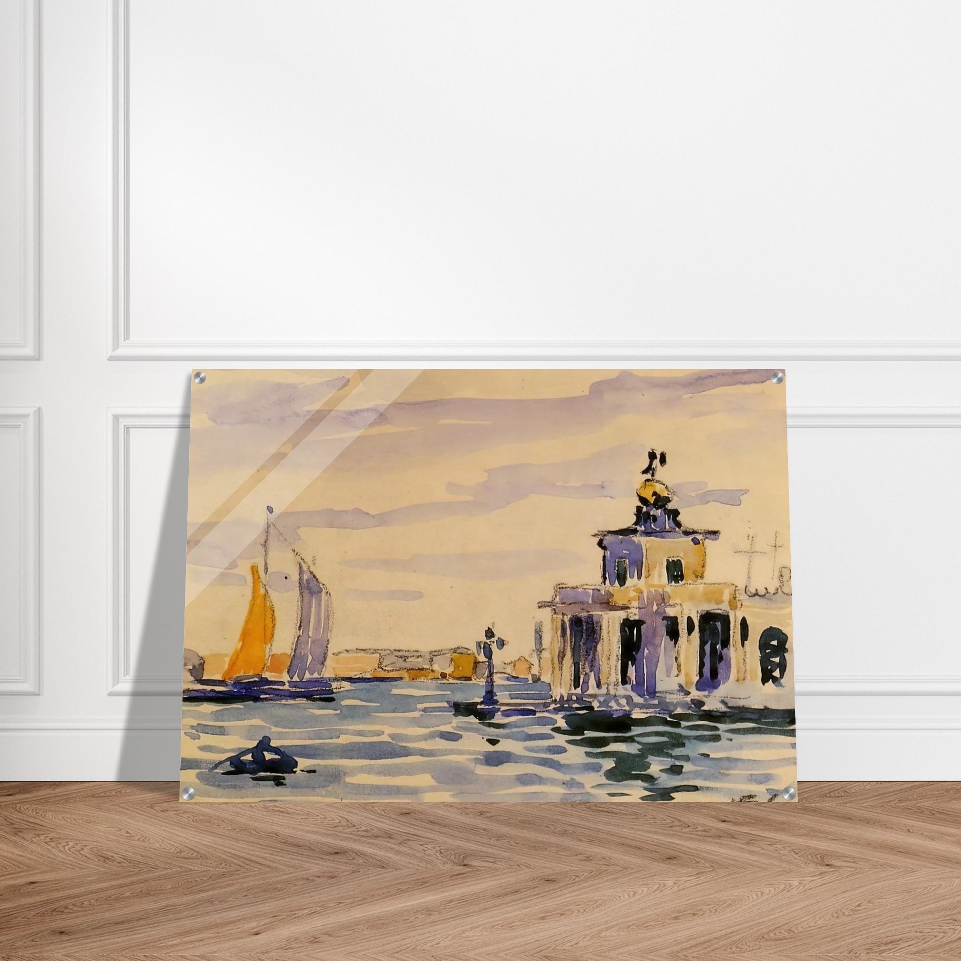 La Dogana - Henri-Edmond Cross Acrylic Print - 70x100 cm / 28x40″ inches