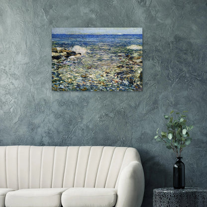 Surf, Isles of Shoals - Childe Hassam Brushed Aluminum Print - 70x100 cm / 28x40 inches | Childe Hassam Aluminum Print | Childe Hassam Prints