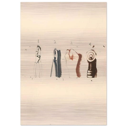 NUTCRACKER 1973 - Jim Dine Brushed Aluminum Print - 70x100 cm / 28x40 inches | Jim Dine Aluminum Print | Jim Dine Prints