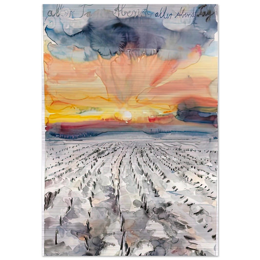 THE EVENING OF ALL DAYS THE DAY OF ALL EVENINGS 2014 - Anselm Kiefer Brushed Aluminum Print - 70x100 cm / 28x40 inches | Anselm Kiefer Aluminum Print | Anselm Kiefer Prints
