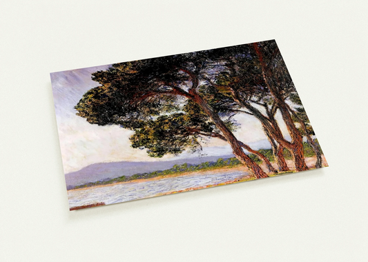 Beach in Juan-les-Pins By claude monet Pack of 10 Post Cards | claude monet Post Cards | A6 (10.5 x 14.8 cm) - 4.1 x 5.8 inches