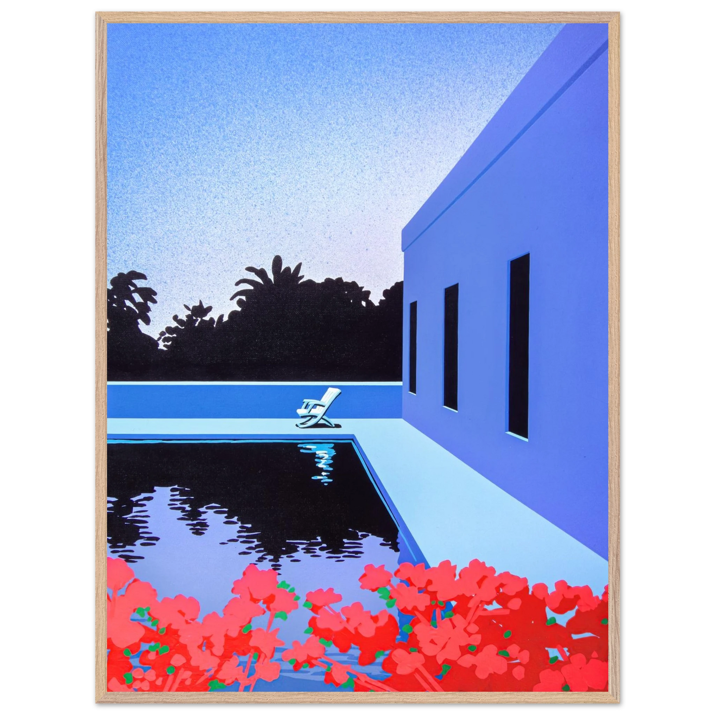 Hiroshi Nagai - Longs for Summer Wall Art - 30x40 cm / 12x16 inches - Fine Art Poster - -