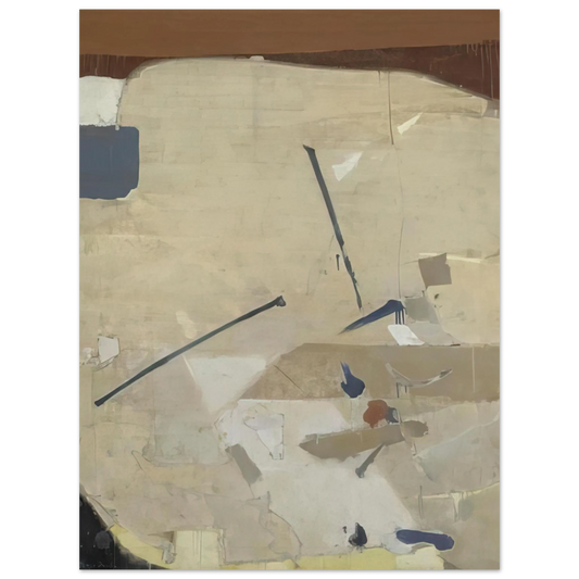 Kenzo Okada - The Cliff - Abstract Expressionism Fine Art Poster - Default Title