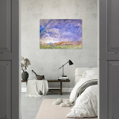 Thunderstorm on the Oregon Trail - Childe Hassam Acrylic Print - 70x100 cm / 28x40″ inches