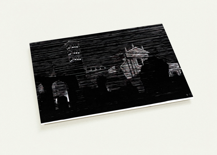 NOCTURNAL ROME 2 By MC Escher Pack of 10 Post Cards | MC Escher Post Cards | A6 (10.5 x 14.8 cm) - 4.1 x 5.8 inches