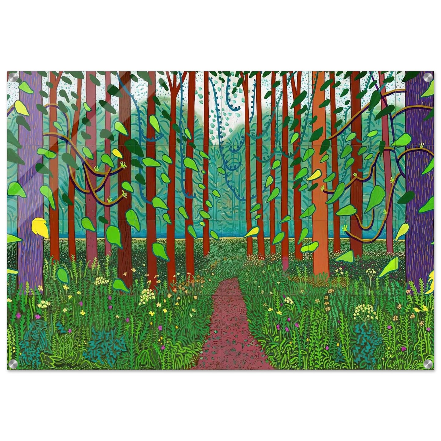 David Hockney - David Hockney Acrylic Print - 70x100 cm / 28x40″ inches | David Hockney Art | Artwork by David Hockney