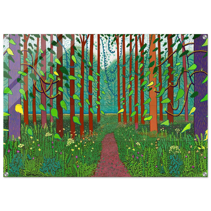 David Hockney - David Hockney Acrylic Print - 70x100 cm / 28x40″ inches | David Hockney Art | Artwork by David Hockney