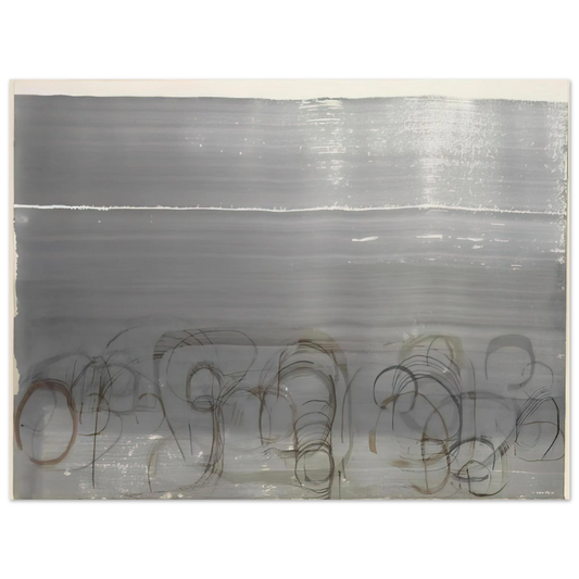 John Cage - New River Watercolor, Series IV, No. 6 - 1988 Fine Art Poster - Default Title