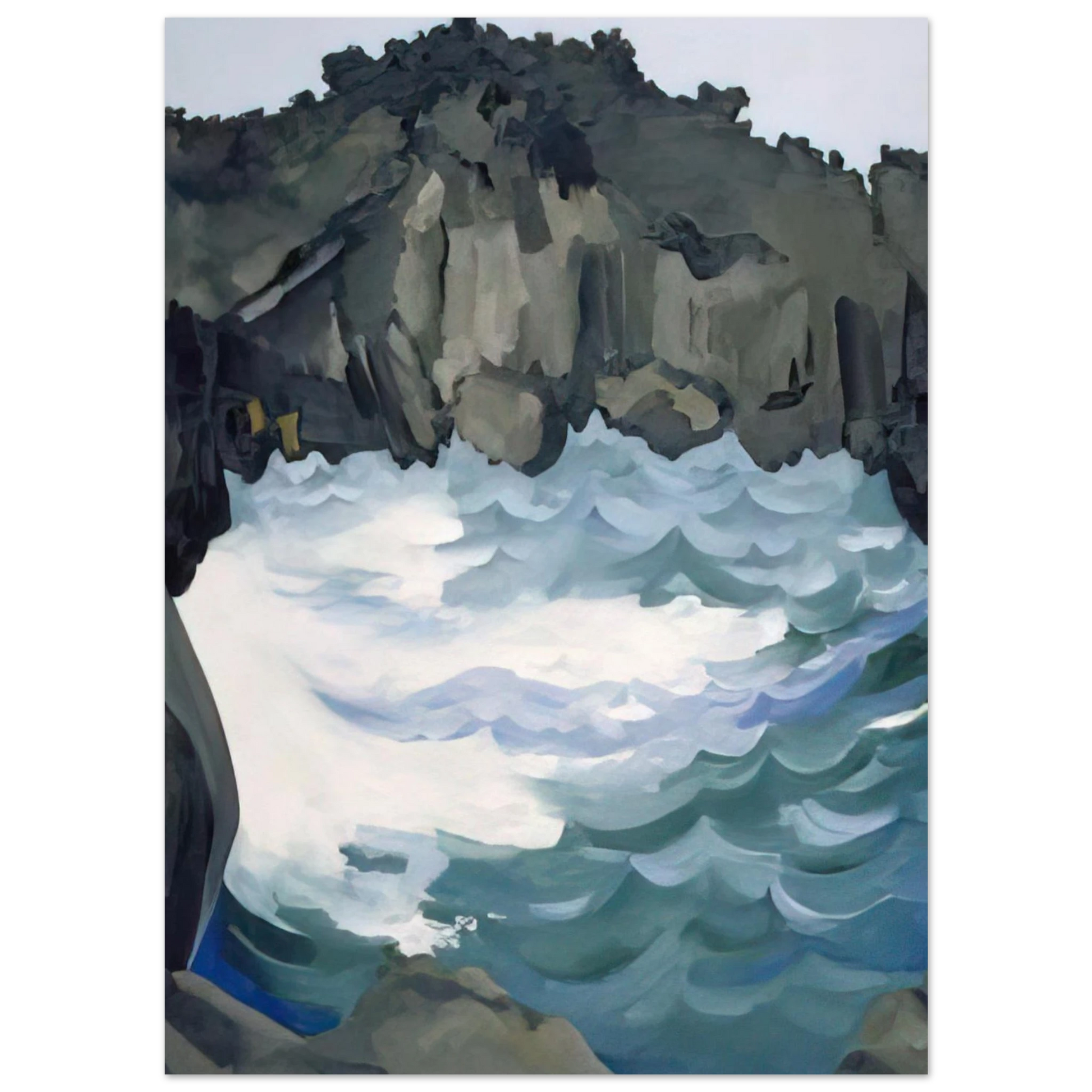 Georgia O'Keeffe - Black Lava Bridge, Hana Coast-No. I Fine Art Poster - 40x60 cm / 16x24 inches