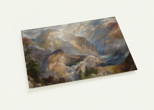 Morning in the Sierras By Thomas Moran Pack of 10 Post Cards | Thomas Moran Post Cards | A6 (10.5 x 14.8 cm) - 4.1 x 5.8 inches