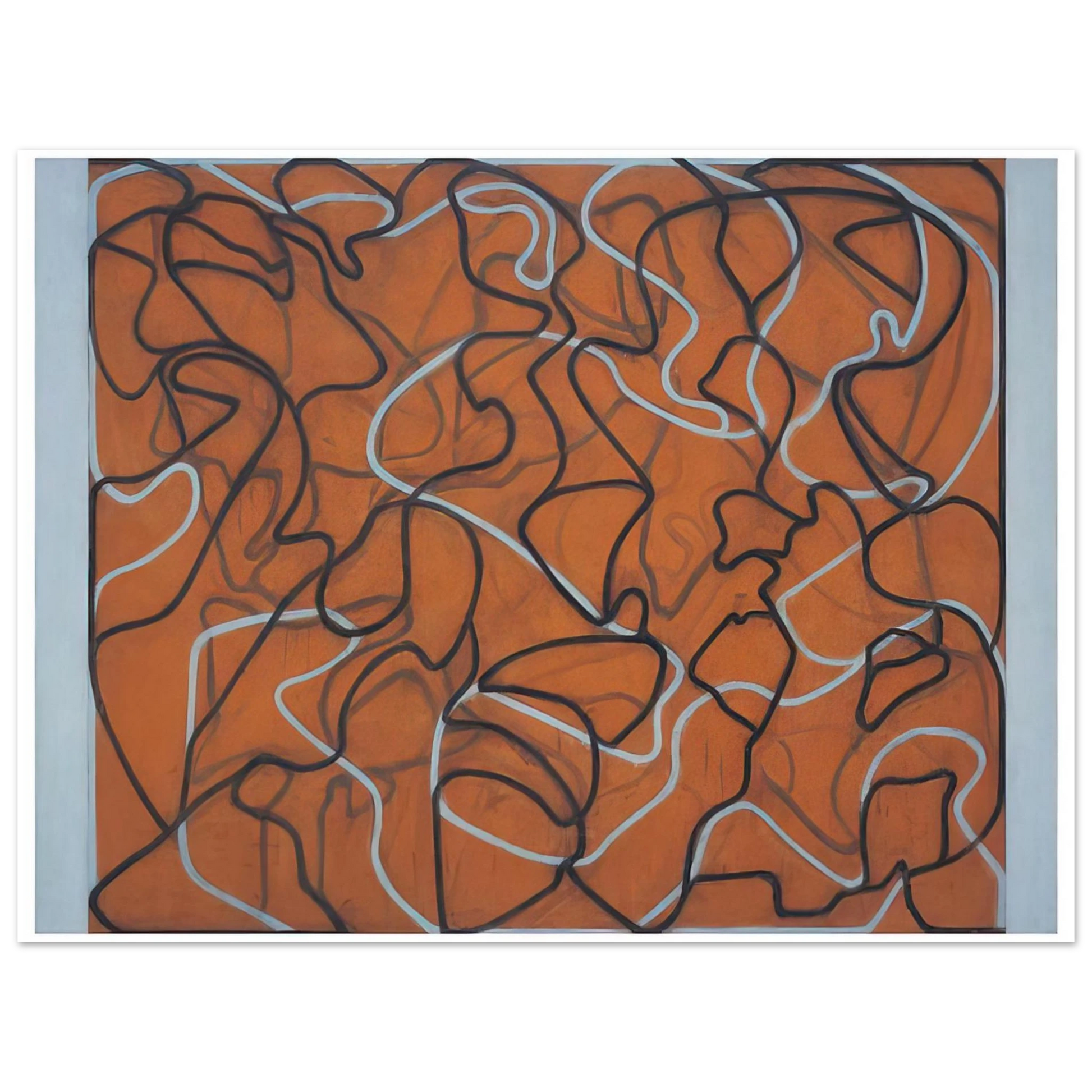 Brice Marden - Red Ground Letter - 2010 Fine Art Poster - Default Title