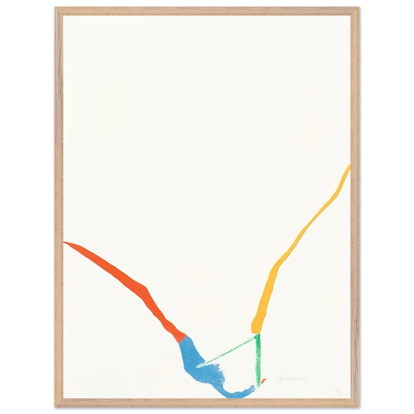 Helen Frankenthaler - What Red Lines Can Do - 1970 Wall art - 25x60 cm / 10x24 inches - Fine Art Poster - -
