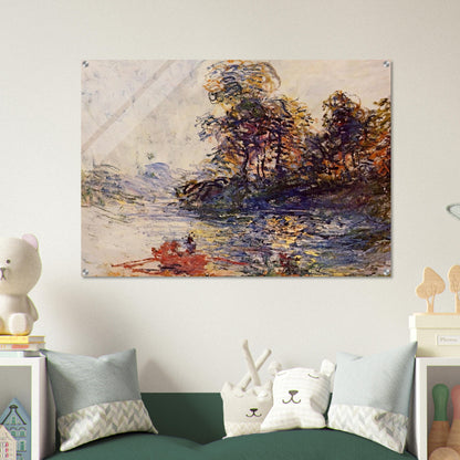 The River - claude monet Acrylic Print - 70x100 cm / 28x40″ inches