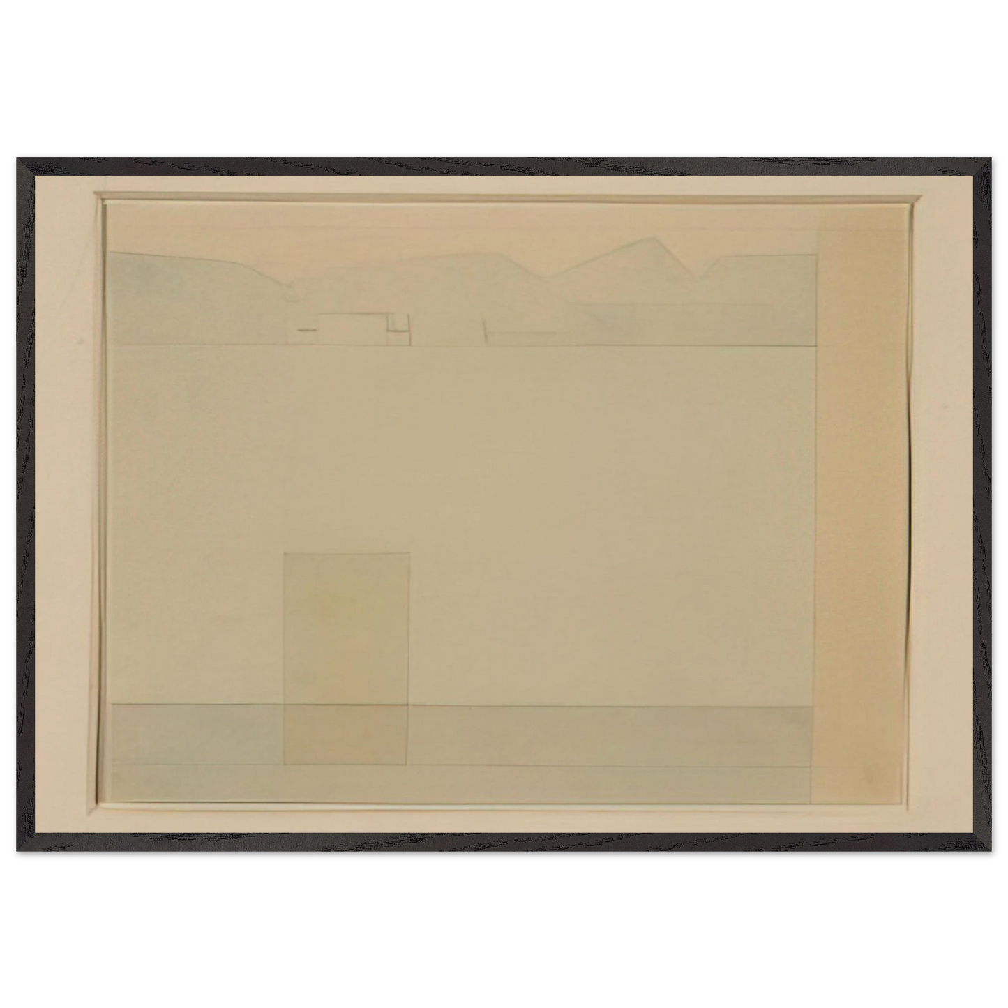 Lago dOrta - 1956 - Antonio Calderara Framed Art Print – Black Wooden Frame - Default Title - -Framed Art Print