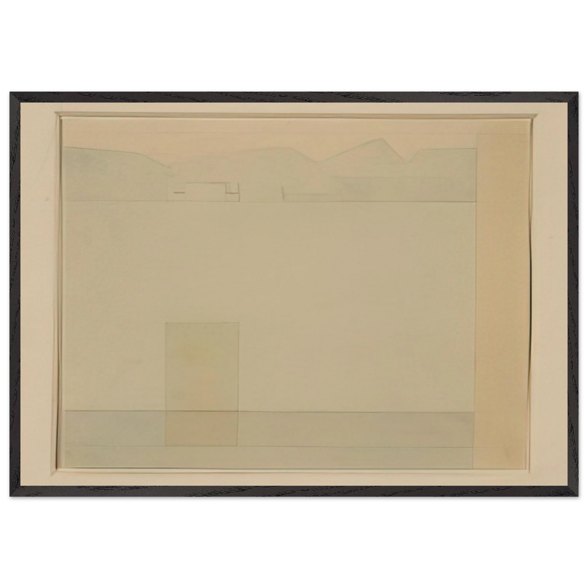 Lago dOrta - 1956 - Antonio Calderara Framed Art Print – Black Wooden Frame - Default Title - -Framed Art Print