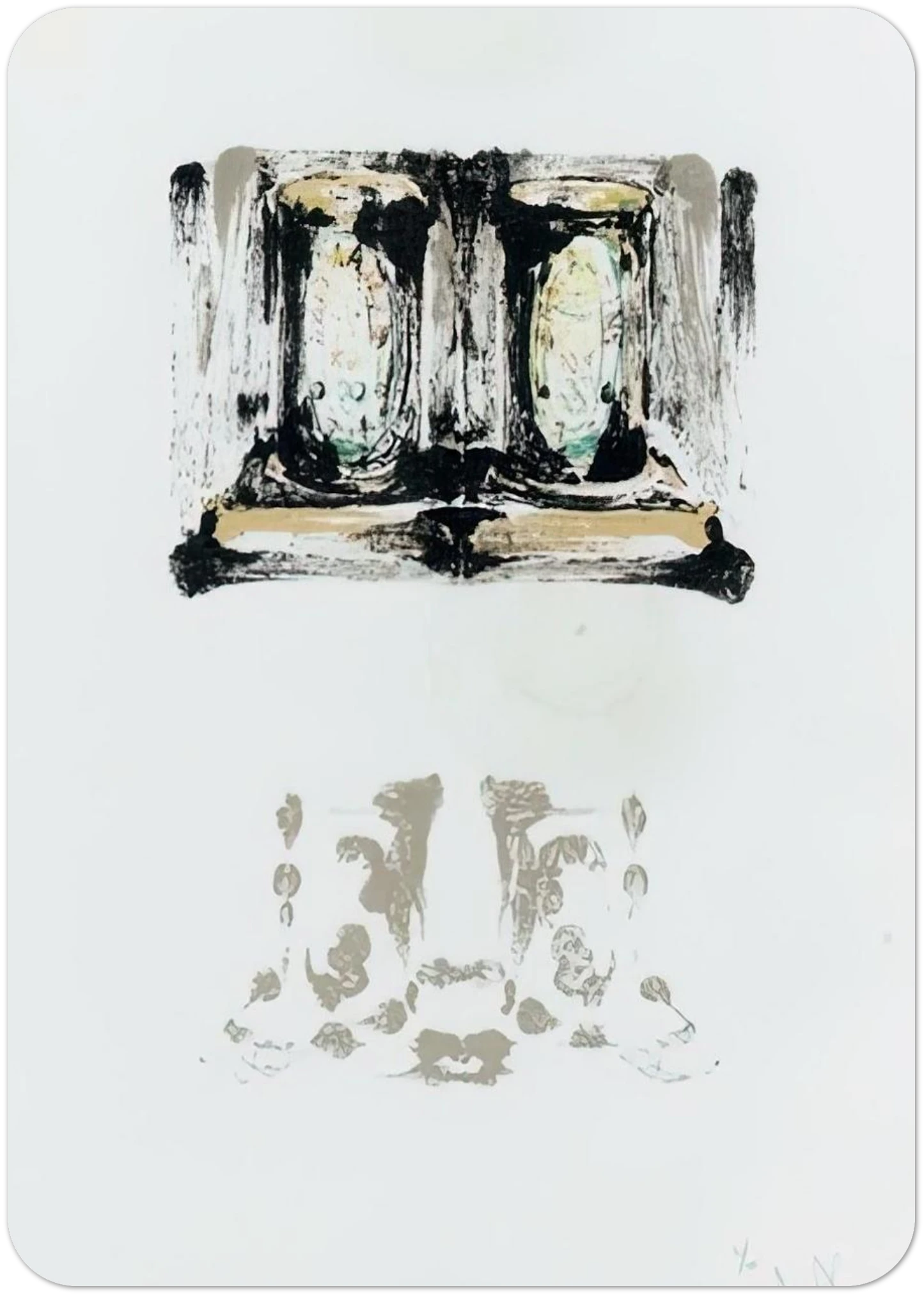 ALE CANS ULAE 152 By Jasper Johns Pack of 10 Post Cards | Jasper Johns Post Cards | A6 (10.5 x 14.8 cm) - 4.1 x 5.8 inches